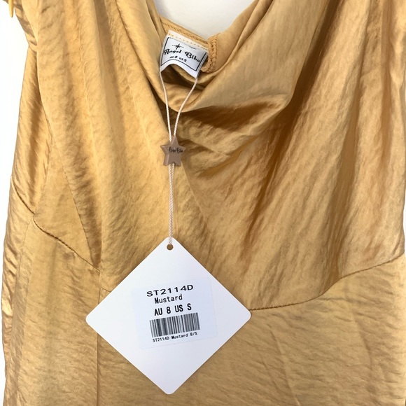 NWT Gold/ Mustard Silk Hello Molly Dress - Picture 8 of 8